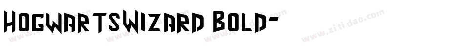 HogwartsWizard Bold字体转换